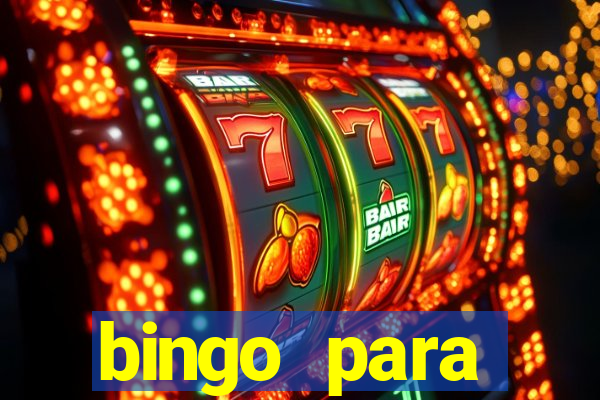 bingo para despedida de solteira para imprimir